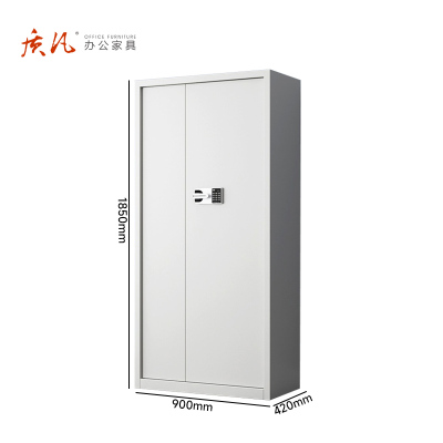 苏宁 质凡 办公家具 通体无斗保密柜国保密码锁/ZF-BMG150/900*420*1850mm/厚度1.0mm