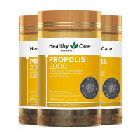[澳洲进口]Healthy Care黑蜂胶软胶囊2000mg 200粒*3瓶装