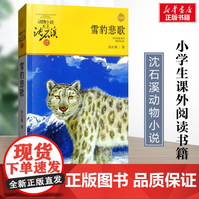 雪豹悲歌 升级版 沈石溪动物小说正版品藏书系 小学生三年级四年级课外书7-8-9-10岁寒暑假课外书阅读浙江少年儿童出版