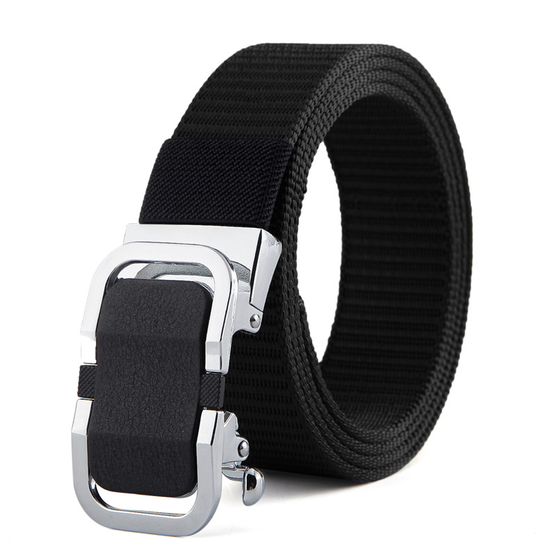 盛世尼曼男士帆布腰带老式滚轴扣皮带男中年青年休闲百搭牛仔裤裤腰带