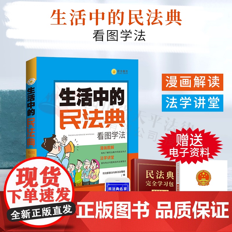 民法典2020生活中的民法典看图学法*普法与依法治理局编漫画图解生活中热点问题普及法律常识民事*利保护*利法律*