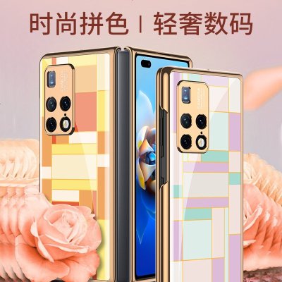 VMONN华为matex2手机壳折叠屏钢化玻璃全包防摔MateX2个性创意轻奢简约Huawei潮牌男女轻薄硬壳摄像头