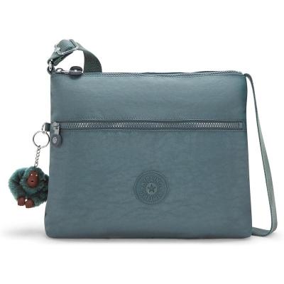 Kipling凯浦林斜挎包女便携实用轻便易收纳蓝色中号多口袋时尚