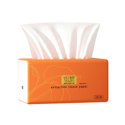 织梦 可湿水抽取式纸面巾4层90抽每包原生木浆抽纸纸巾实惠装餐巾纸家庭装纸抽卫生纸家用母婴可用 1包装