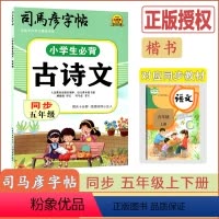 [小学生必背古诗文]语文(通用版) 小学五年级 [正版]2024版司马彦字帖小学生必背古诗文同步五年级通用版语文5年级护