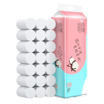 织梦 卫生纸家用原生木浆无芯卷纸 五层加厚12卷*1提(共12卷) 整提实惠装擦手纸厕纸巾 母婴可用