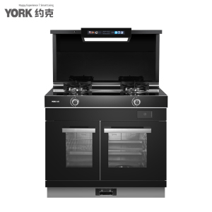 约克(YORK)智能集成灶 YK-J66DK油烟机 燃气灶 独立蒸箱+烤箱 天然气