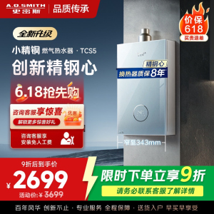 AO史密斯佳尼特[小精钢TCS5]16升精钢燃气热水器 国家补贴 JSQ31-TCS5 安全守护 持久恒温大水量