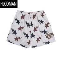 HLCOMAN潮牌美式短裤训练复古篮球四分裤男不过膝速干网眼健身裤夏季潮流