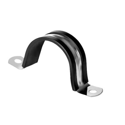 中锦科技 不锈钢U型带连胶条骑马卡 管卡 抱箍 Φ50mm 个