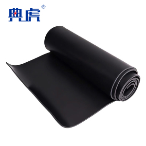 典虎 绝缘橡胶板地垫 黑色8mm*1m*1m 25kv 块