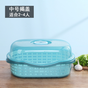 厨房家用带盖碗盆碗碟置物架塑料碗柜装碗筷收纳盒放碗箱沥水碗架