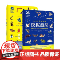 [正版书籍]小小户外探索家 夜探自然+找虫子 套装全2册 6-12岁 罗宾&middot;斯威夫特 著 科普百科