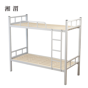 湘渭铁架床钢木床宿舍床经济型加厚型2000X900含床板