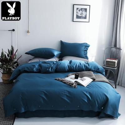 花花公子（PLAYBOY）长绒棉60S全棉四件套高贵典雅时尚60支全棉床上用品4件套1.5m/1.8m