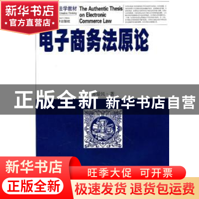 正版 电子商务法原论 齐爱民著 武汉大学出版社 9787307078