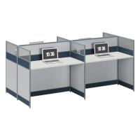 臻远ZYGW-021职员桌办公桌屏风工作卡位 对坐四人位