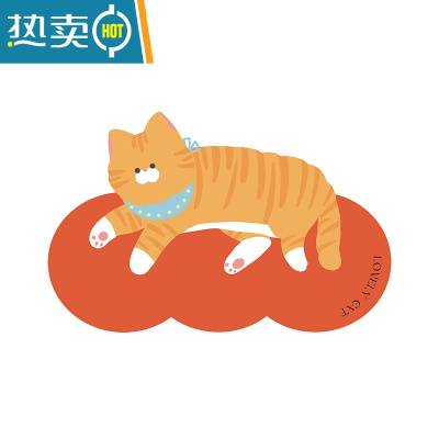 敬平可爱橘猫浴室硅藻泥吸水脚垫卫生间厨房门口地垫卫浴防滑耐脏防滑垫