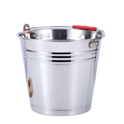 蔚岸多用途特厚不锈钢手提式水桶大容量家用商用冰桶20cm/个