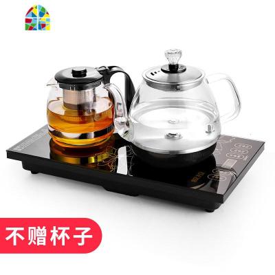 全自动底部上水电热烧水壶套装抽水茶台一体功夫泡茶具电磁炉专用 FENGHOU 底部上水[黑色]