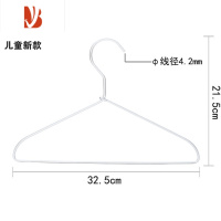 三维工匠无印晾衣架防锈太空铝制金属衣挂小孩宝宝轻巧衣撑10个