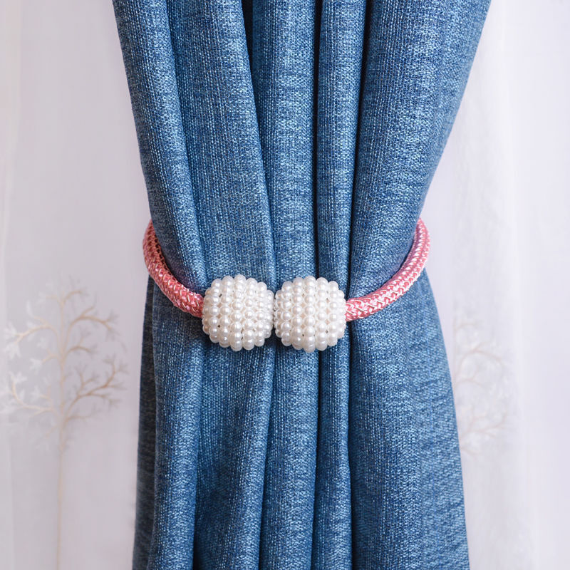 免打孔磁性绑带窗帘扣客厅欧式窗帘绑绳窗帘装饰系带