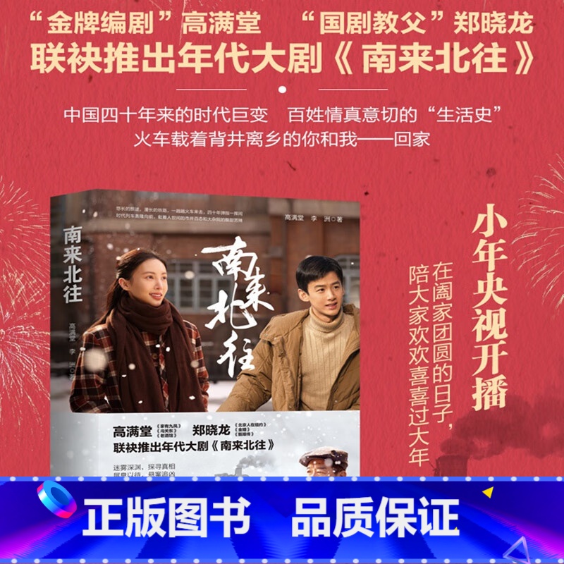 [正版] 南来北往 高满堂 金晨白敬亭主演年代大剧同名电视剧原著小说书籍时代列车上的人生百态大杂院里人情冷暖迷雾深渊悬