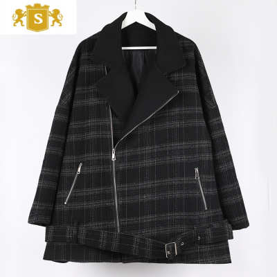 SUNTEK2020新款春秋冬季中长款毛呢子大衣男士韩版潮流风衣宽松上衣外套风衣