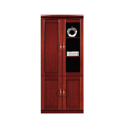 中豫鑫泽 ZYXZ4052404木质文件柜油漆贴木皮资料柜书柜 二门