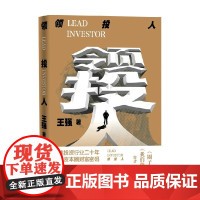 领投人 王强 著 小说