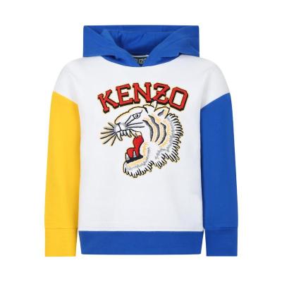 高田贤三(Kenzo)男孩运动卫衣棉质长袖连帽经典百搭休闲外套