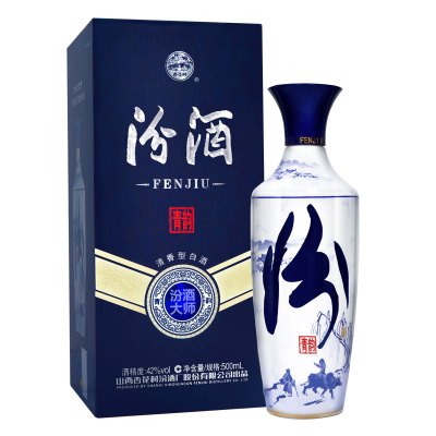 汾酒大师青花清韵42度500ml单瓶清香型白酒