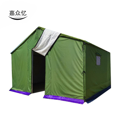 嘉众忆 工程帐篷 圆管加厚款涂层帆布2x3m+地梁 JZY-D12 个