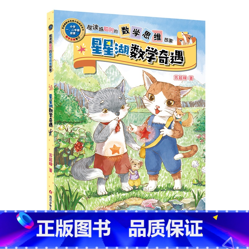 星星湖数学奇遇记 单本 [正版]王芳力荐 胖胖虎数学解谜故事书 数学绘本一年级二年级阅读课外书籍 越读越聪明的数学思维故