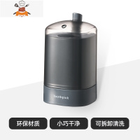 牙签盒按压式家用个性创意自动弹出收纳盒便携时尚轻奢牙签筒 敬平 按压式牙签筒灰色