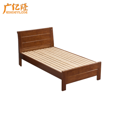 广亿隆实木床胡桃色
