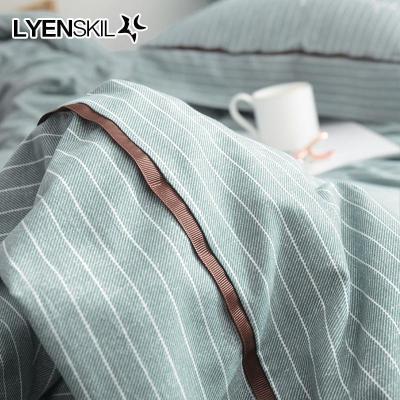 美帮汇风洛卡棉简约四件套色1.8m床上用品宿舍被套床单三件套