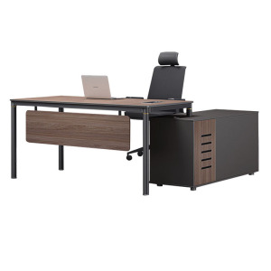 慧采云 办公家具办公桌简约现代老板桌总裁桌办公室单人电脑桌主管桌经理桌大班台1.8m