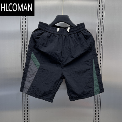 HLCOMAN网红速干薄款休闲五分男士短裤夏季潮牌百搭沙滩裤运动裤子男夏天