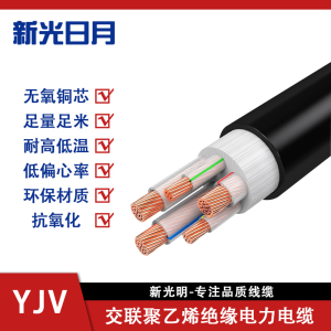 新光日月阻燃交联聚乙烯绝缘电力电缆YJV 2×16mm²/米