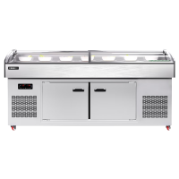 星星(XINGX)BSCD-1500P-3T冰柜1.5米三阶梯冰鲜台商用冷藏展示柜点菜柜保鲜冷藏冷冻大容量 双温三阶