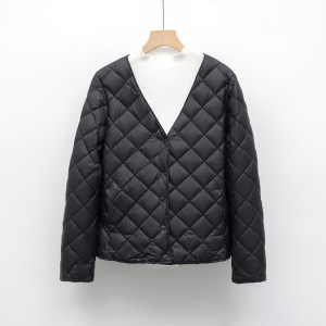 羽绒内胆新国标90绒秋冬轻薄羽绒服女V领内搭外穿外套