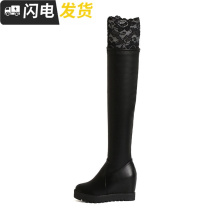 过膝蕾丝靴图片 过膝蕾丝靴图片大全 苏宁易购