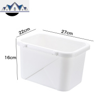 厨房挂式垃圾桶有盖子塑料长方形带盖可挂式家用橱柜无盖悬挂式 三维工匠