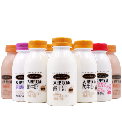 欧亚大理牧场混合口味酸奶243g*12瓶4种口味各3瓶共12瓶