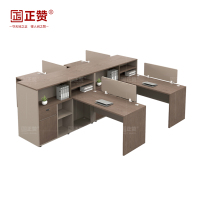 正赞 办公桌电脑桌屏风工位四人位 3000*2800*1100mm