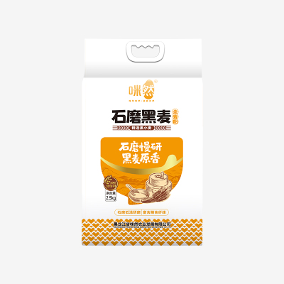 咪然 石磨黑麦全麦粉 2.5kg 营养丰富