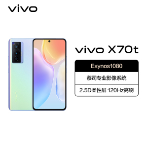 vivo X70t 8GB+256GB 星云 蔡司光学镜头 大底微云台主摄 三星5nm旗舰芯片 120Hz高刷双模5G全网通手机