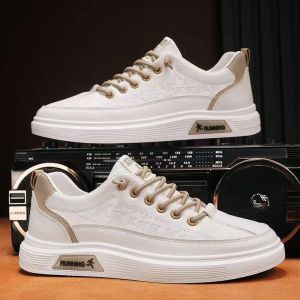 鞋子男2023新款运动低帮休闲平板鞋男士一脚蹬工作防滑小白鞋潮鞋