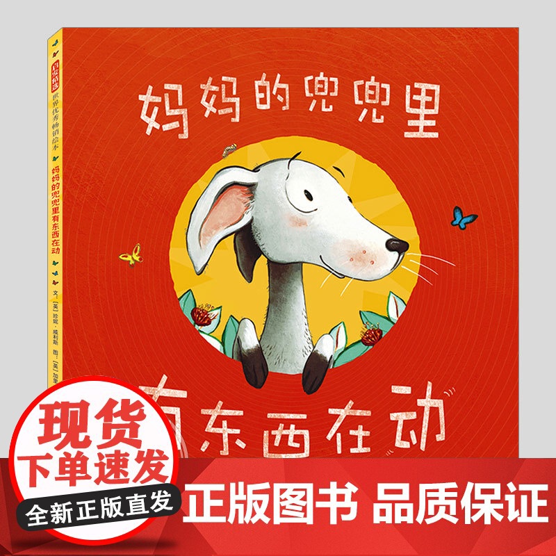 妈妈的兜兜里有东西在动(正版硬壳精装)二胎二娃儿童绘本3三-4-5到6岁以上幼儿园大中小班宝宝孩子早教阅读睡前启蒙故事图